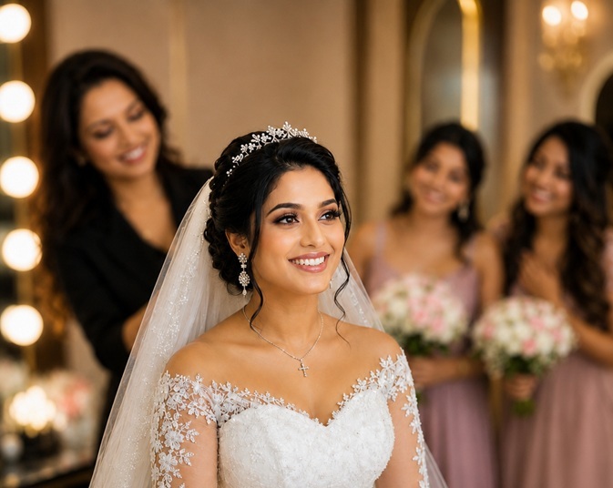 Reception ready bridal styling